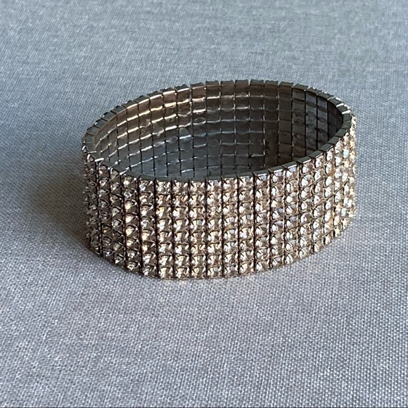 Rhinestone elastic bracelet - Picture 1 of 10